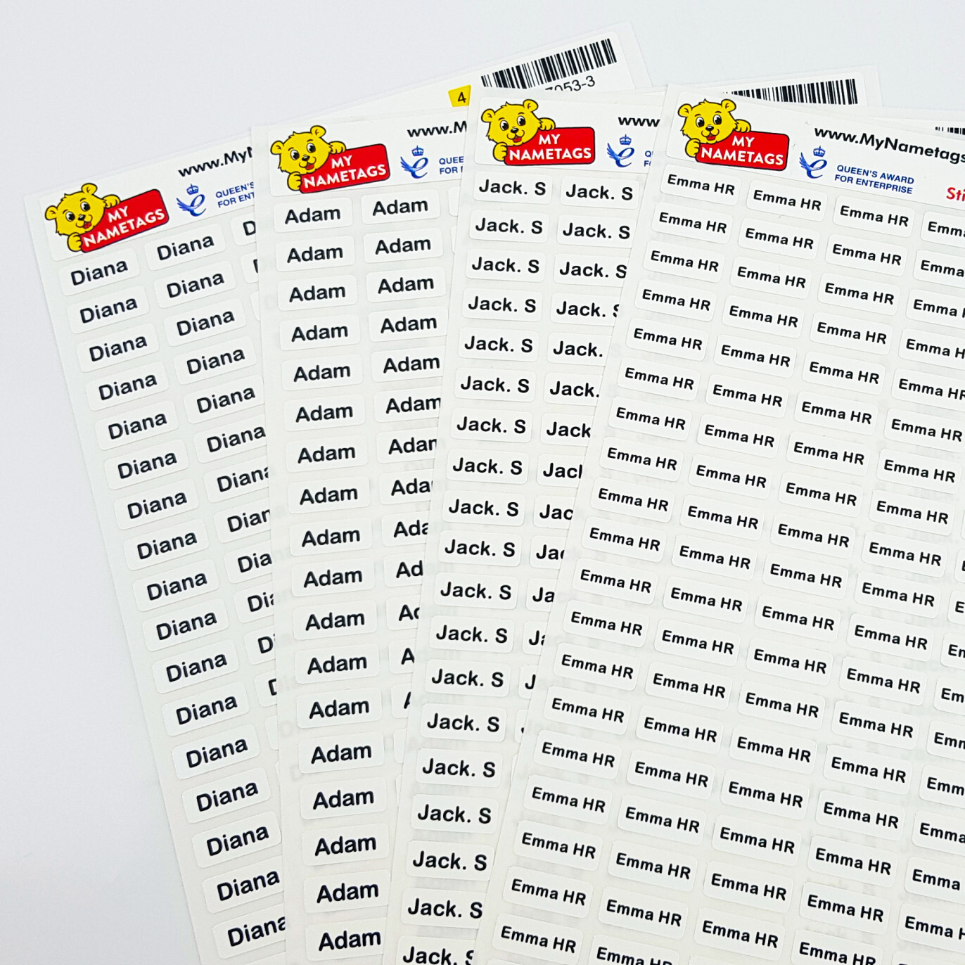 Existe-t-il des étiquettes thermocollantes pour adultes disponibles chez My nametags ?