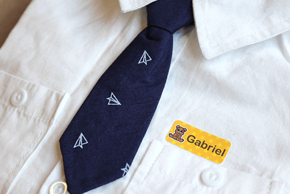 The ideal solution for Rentrée scolaire My Nametags labels for uniform