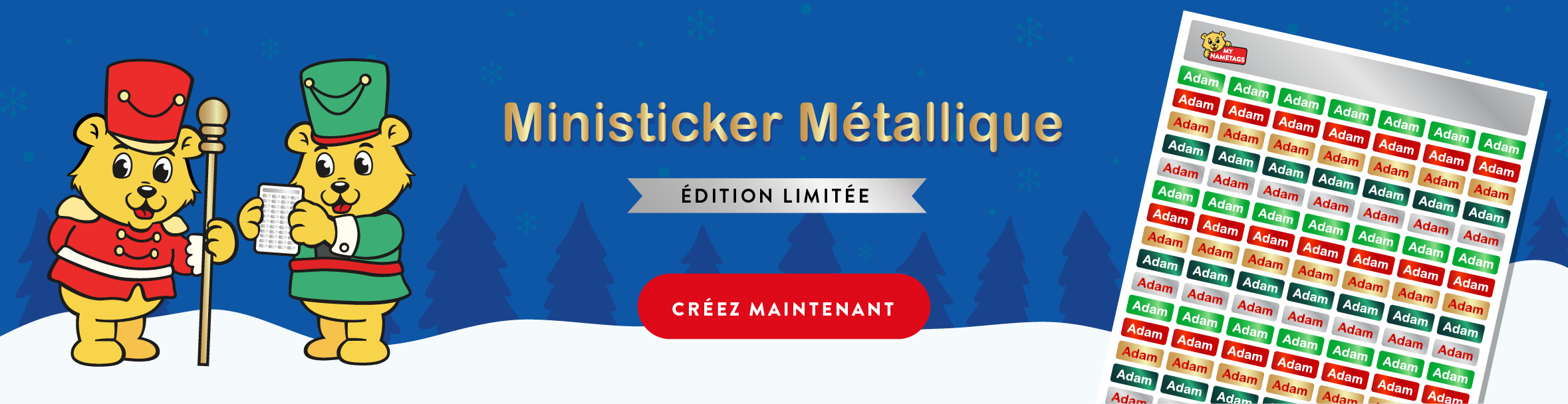Metallic Ministickers banner