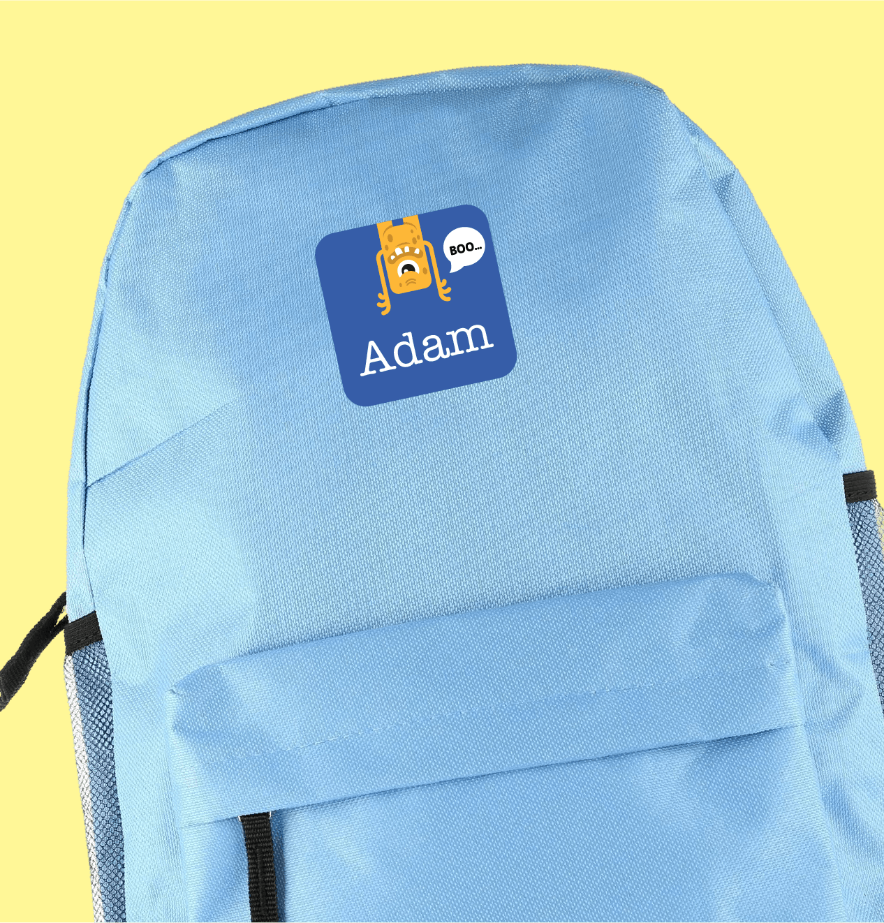 Sac avec un grand autocollant personnalisé Maxisticker