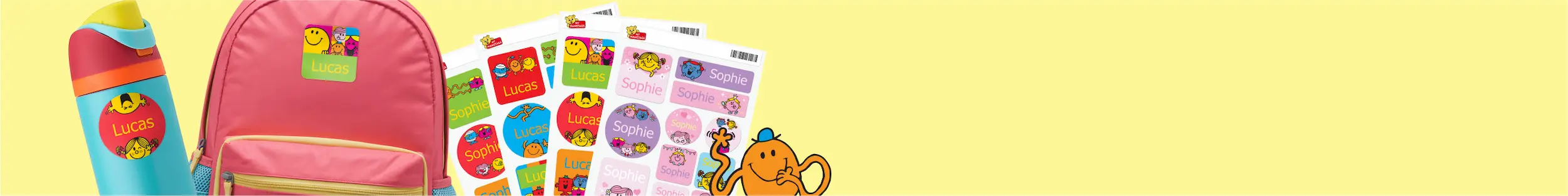 Personalised name maxistickers banner